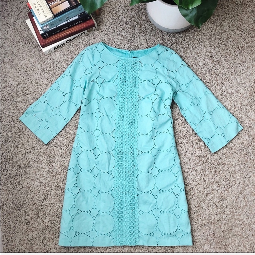 Jessica Howard Aqua Shift Dress